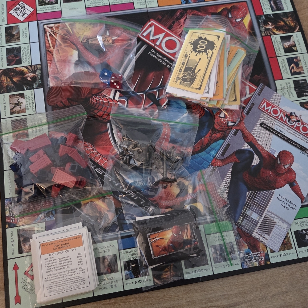 Monopoly Spider-Man Edition Board Game - Picture 4 of 5